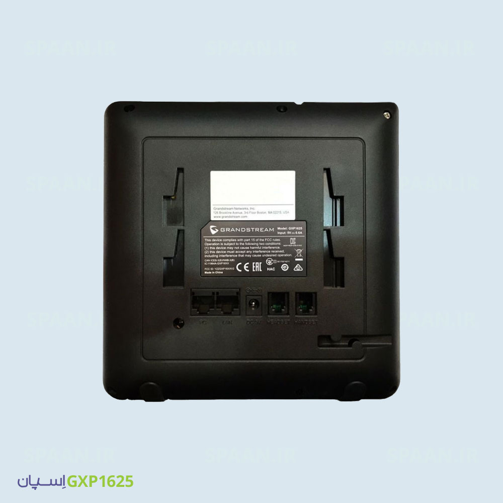 پشت تلفن تحت شبکه gxp1625 گرنداستریم فروشگاه اینترنتی اسپان